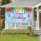 Happy Birthday Banner Backdrop Decorations with 70.8"X43.3", Happy Birthday Dripping Glitter Shinning Diamond Banner Sign Photography Background